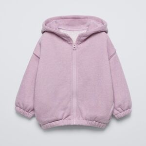 Zara Mauve Zip Hoodie Sweatshirt Toddler